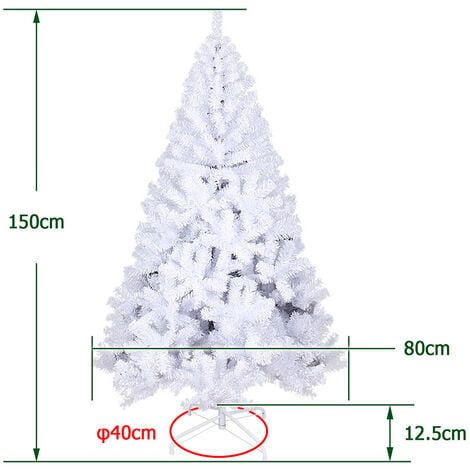 Sapin de Noël artificiel - PVC Flocque Deluxe - Pin givré - 180 cm - Modèle  sapin de Noël artificiel recouvert de neige, sapin de Noël artificiel  flocque en PVC de qualité supérieure, recouvert de neige!