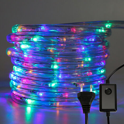 SWANEW Tube lumineux LED Chaîne lumineuse Extérieur/Intérieur Noël 30M RGB