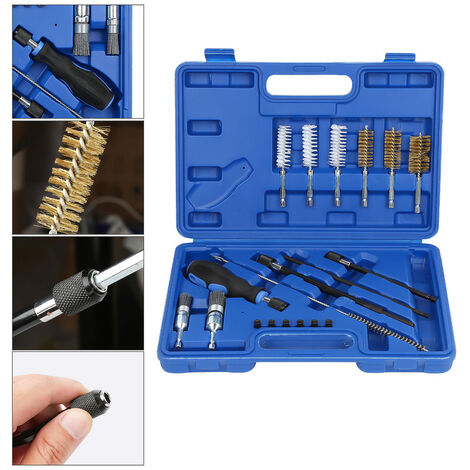 Kit d'outils de réparation pour siège d'injecteur de carburant de voiture,  7 pièces coffret bleu