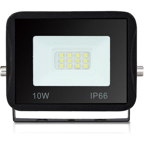 SWANEW Projecteur Extérieur LED 10W Blanc Chaud Jardin Garage Spot  éclairage de sécurité IP66 Projecteur LED