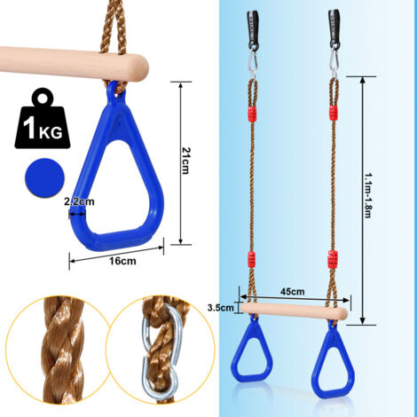 Balançoire Trapèze Multifonction Balançoire Trapèze En Bois Multifonction Pour Enfants Trapèze