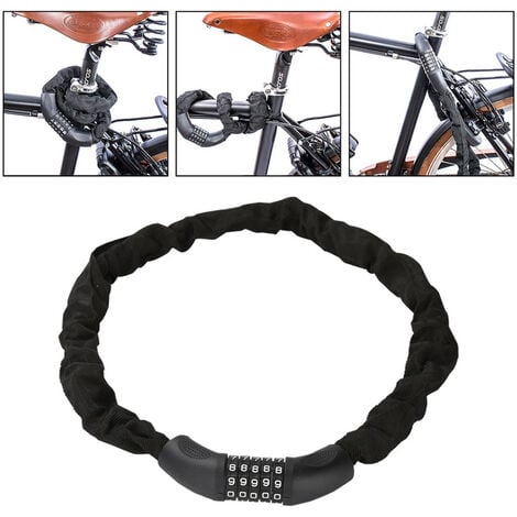 Chaine antivol vélo 1,4 m à clefs Security Plus