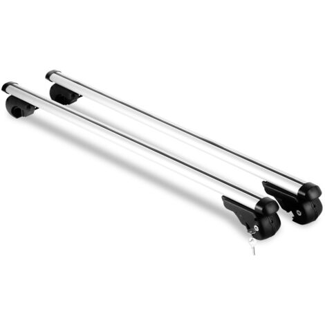 Barres De Toit Pour Volvo V60 2012-2017 - Paires - Aluminium Noir - Charge 150 Lbs