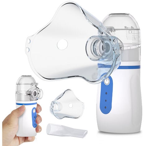 SWANEW Nébuliseur Inhalateur, Nébulisateur Portable Silencieux, Inhalateur  avec Embouchure et Masque, Nébulisateur pour Enfants et Adultes