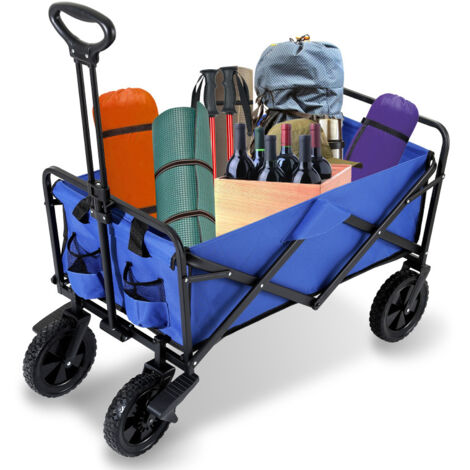 Chariot De Transport Bleu Pour Bac Euro 60x40cm - Robuste Avec Roues Caoutchouc