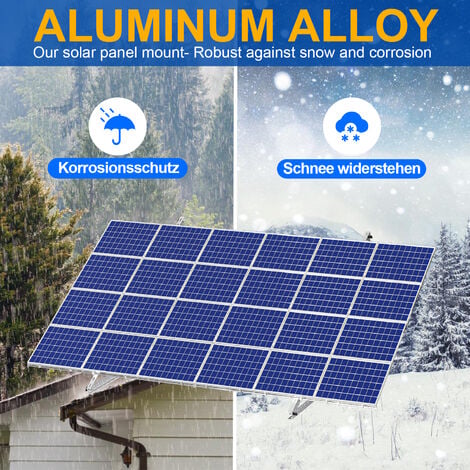 SWANEW Support de panneau solaire 41 pouces, 2 paires de support de module solaire universel 104 cm