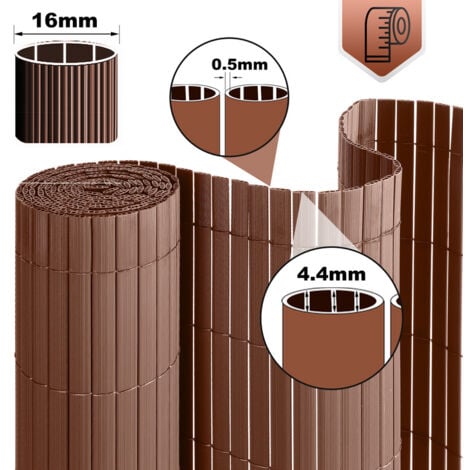 Swanew Canisse Pvc Brise Vue Pour Jardin Balcon Et Terrasse