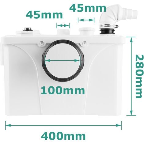 SWANEW Station de relevage Eaux usées WC 700W Broyeur sanitaire Eaux chargées Pompage