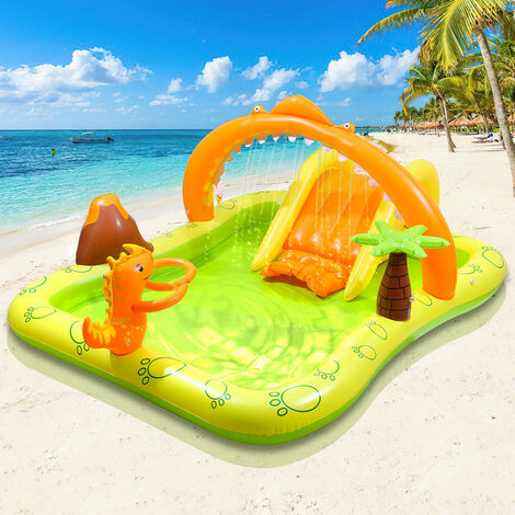 Piscine du centre de jeux Jungle Jungle Toboggan gonflable Intex pour enfants 246x193x110cm