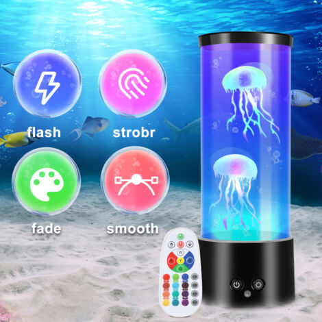 lampada meduse con 17 cambia colore Regalo USB Lava lamp lampada per acquario con meduse