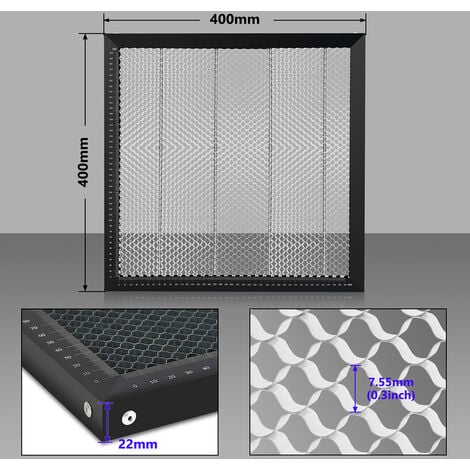 Panneau en nid d'abeille Table de travail en nid d'abeille laser 400x400mm nid d'abeille en aluminium