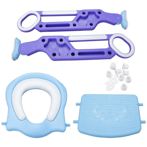 RZMZBY Réducteur Toilette Enfant Avec Marches Réglables - Siège Toilette Pour Enfants - Bleu