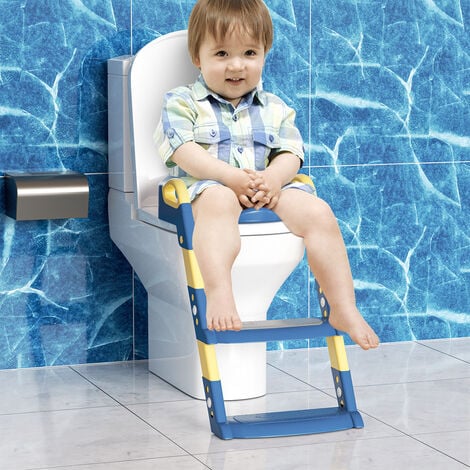 SWANEW Toilette Pot WC Bebe Enfant Bébé de Siege Reducteur Rehausseur  Chaise Réducteur Toilettes Blau
