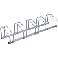Ratelier velo Support à vélos Présentoir à vélos Porte-vélo Supports multiples roues VTT pour 5 vélos