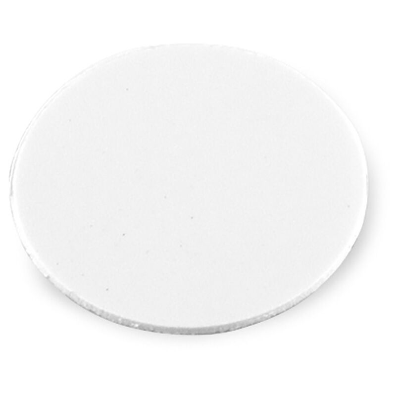 Emuca Tapa tornillos, adhesiva, D. 13 mm, Blanco, 1.000 ud.