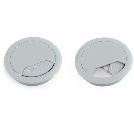 TAPA PASACABLES EMUCA 60MM PLASTICO GRIS