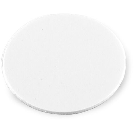 Emuca Tapa tornillos, adhesiva, D. 20 mm, Blanco, 900 ud.