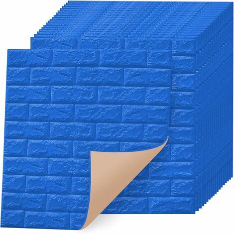 URPIZY 10 Stück 3D-Schaumstoff-Wandfliesen – Selbstklebende Ziegel-Optik, 35 X 35 Cm