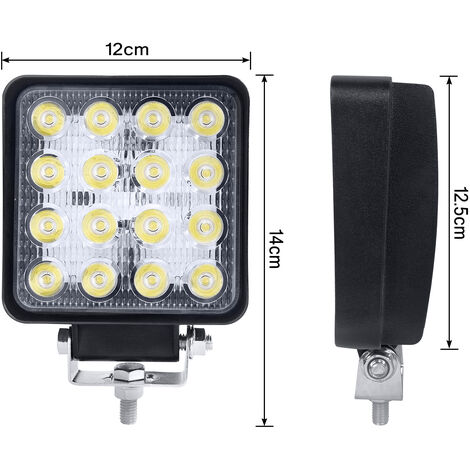 Froadp 4x 48W LED Offroad-Scheinwerfer – Wasserdichte Arbeitsleuchten Für Traktor, SUV & Geländewagen