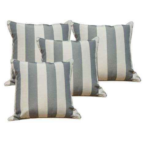 Abrihome Outdoor Waterproof Garden Cushion Covers for Outside Sofa Bedroom,45x45cm (Set of 4)