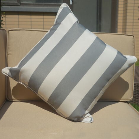 Abrihome Outdoor Waterproof Garden Cushion Covers for Outside Sofa Bedroom,45x45cm (Set of 2)