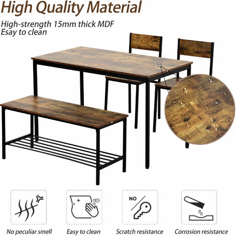 Steel table deals and chair set