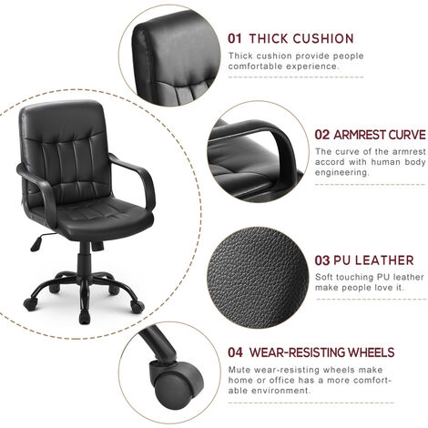 High Back Mesh Desk Swivel Chair for Home Office Task Chair Adjustable Height Executive Chair Recline Mesh Seat