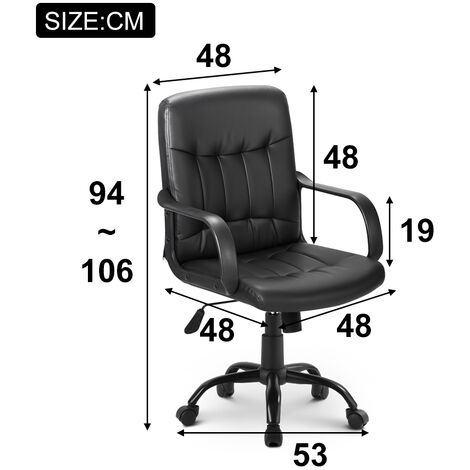 High Back Mesh Desk Swivel Chair for Home Office Task Chair Adjustable Height Executive Chair Recline Mesh Seat