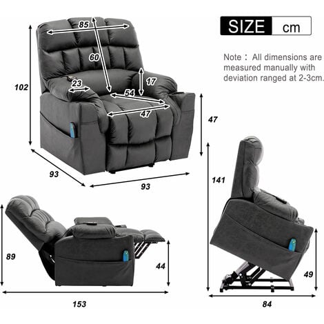 Extra large deals power lift recliner