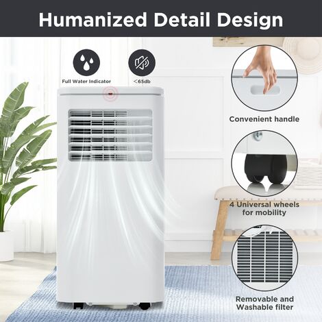 Mobile Air Conditioner Dehumidifier, with Exhaust Air Function, Remote APP Control,  3 Operating Modes, Energy Efficiency Class A,7000 BTU/h, 2KW