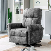 Power Lift Recliner Chair for Elderly- Heavy Duty and Safety Motion Reclining Mechanism Sofa Living Room Chair with Overstuffed Design