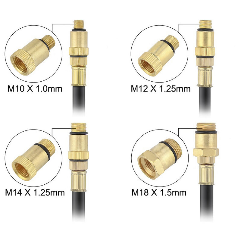 Randaco 9-PC. Set di tester di compressione per i motori a benzina  dispositivo di test 0-20 bar