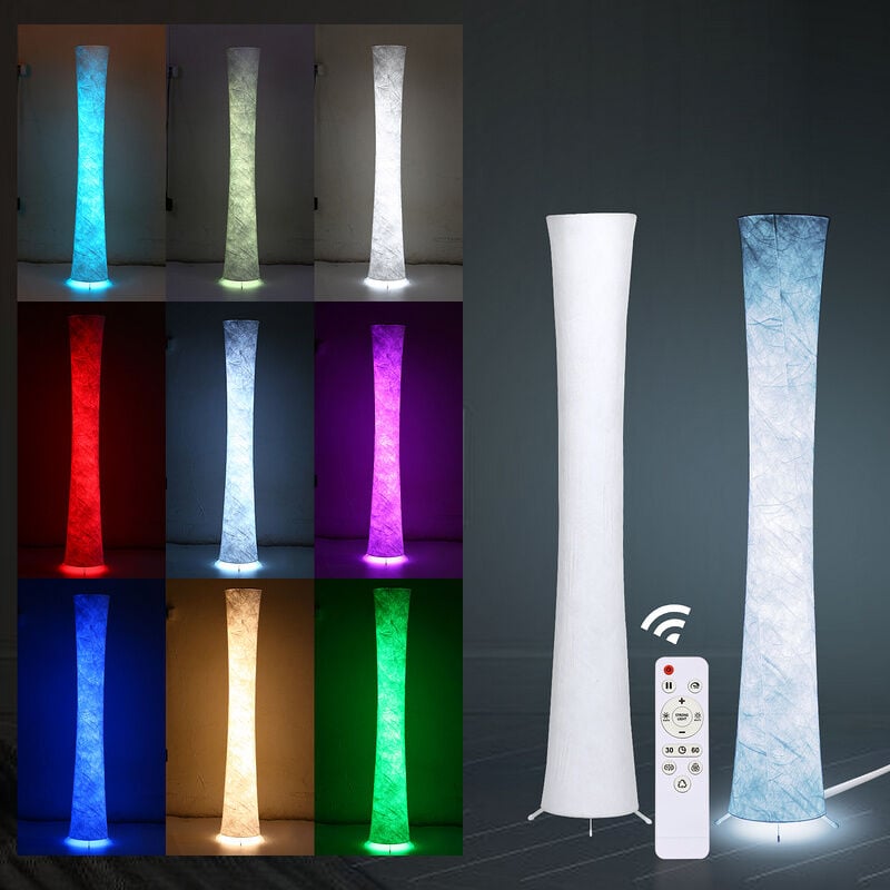 Lampada da terra LED dimmerabile 6W, con telecomando e controllo  dell'illuminazione RGB APP, decorazione