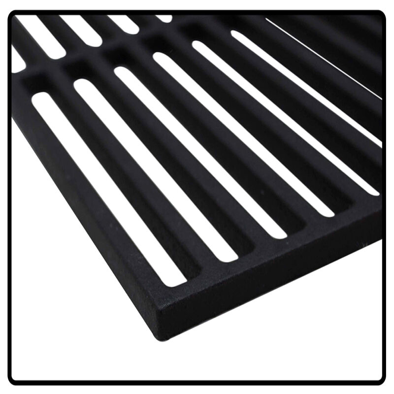 Griglia quadrata in ghisa smaltata per barbecue 54x34cm grill a