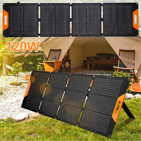 Randaco 120 Watt Kit pannello solare pieghevole pannello solare per  caravan, camper, barca, cabina