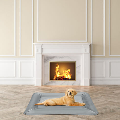 Randaco Stuoia di calore per animali domestici Stuoia di riscaldamento auto-riscaldante  per cani gatti Coperta di riscaldamento 50x50cm grigio