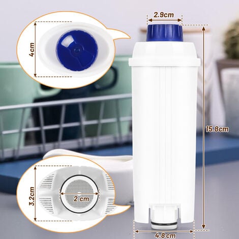 Randaco Filtro compatibile con la macchina da caffè automatica DeLonghi,  Set di 2，accessorio filtro acqua