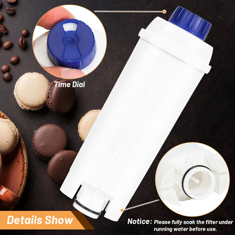 Randaco Filtro compatibile con la macchina da caffè automatica DeLonghi,  Set di 6，accessorio filtro acqua