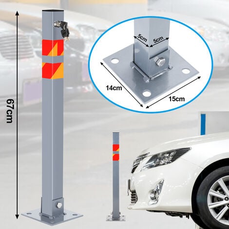 Barriera di parcheggio B307P (L x A: 40 x 45 cm, acciaio, diametro