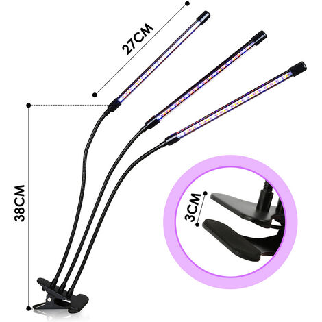 Randaco Lampada per Piante 30W luce di coltivazione a spettro