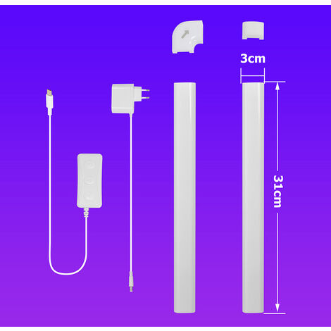 Randaco RGB-IC LED Wall Light, Glide Wall Light, barra luminosa a LED per  il gioco