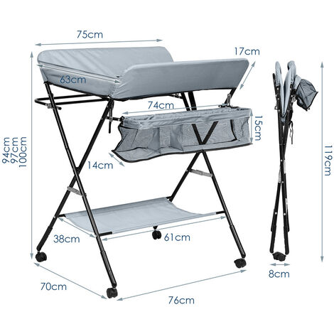 Kave Home - Materasso fasciatoio Nunila 50 x 70 cm