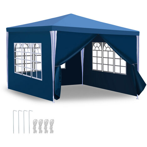 Randaco Padiglione Matrimonio Ricevimenti Festa Tenda PE Festival Facile  montaggio 3x3m Blu