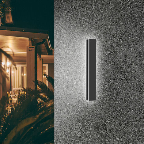 Randaco Lampada da parete lineare LED integrata per scale esterne  Guardaroba 40cm 10,5W Bianco freddo