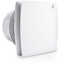 Randaco Ventilatore da bagno sensore di umidità timer ventola 100 mm ventilatore a parete wc da incasso a parete