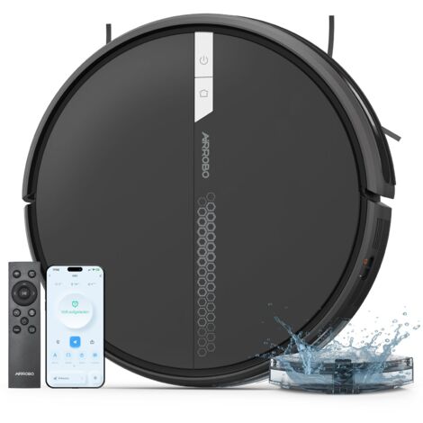 AIRROBO G60 ASPIRATEUR ROBOT LAVEUR POILS ANIMAUX, 3000PA ULTRA-FIN ET SILENCIEUX, ALEXA/WIFI/APP/TÉLÉCOMMANDE