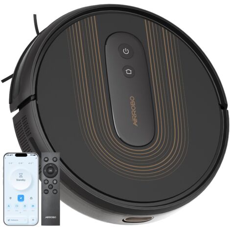 Aspirateur robot G50 spécial poils d'animaux,120min d'autonomie, recharge automatique, collecteur 600ml, contrôle avec app/alexa/wifi, silencieux 65db