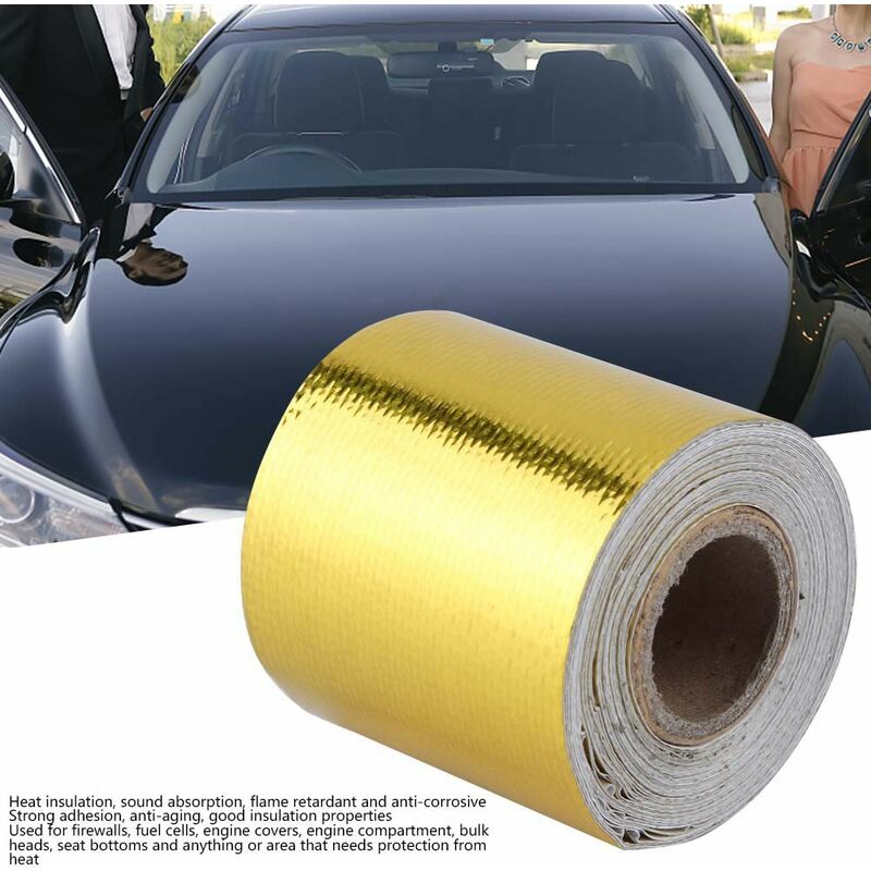 Heat Barrier Tape Roll, Golden Antiaging Good Insulation Heat