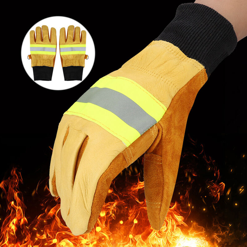 2 Pieces Professional Heat Resistant Gloves PU Leather Scald Long Oven  Mitts Non Slip BBQ Mitts Cooking Gloves for Grill Fireplace