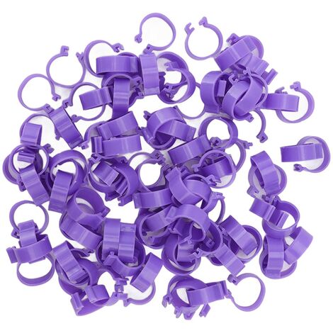 10pcs Piping Bag Clip, Purple Silicone Pastry Bag Fixer Ring For